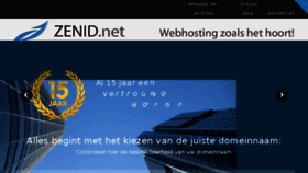 What Zenid.net website looked like in 2018 (5 years ago)