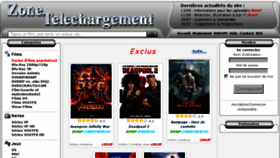 What Zone-telechargement2.org website looked like in 2018 (7 years ago)