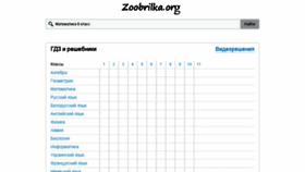 What Zoobrilka.org website looked like in 2018 (5 years ago)