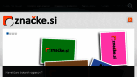 What Znacke.si website looked like in 2018 (5 years ago)