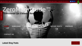 What Zeromagnitude.com website looked like in 2018 (5 years ago)
