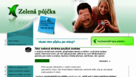 What Zelena-pujcka.cz website looked like in 2018 (5 years ago)