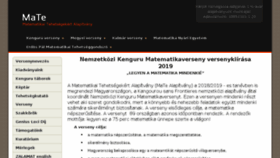 What Zalamat.hu website looked like in 2018 (5 years ago)