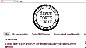 What Zivotpodlelucie.com website looked like in 2018 (5 years ago)
