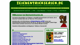 What Zeichentrickserien.de website looked like in 2018 (5 years ago)