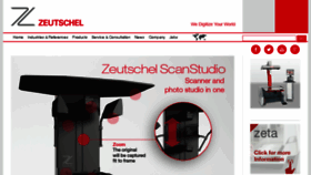 What Zeutschel.com website looked like in 2018 (5 years ago)