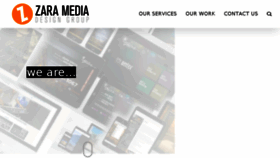 What Zaramedia.com website looked like in 2018 (5 years ago)