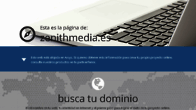 What Zenithmedia.es website looked like in 2018 (6 years ago)