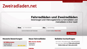 What Zweiradladen.net website looked like in 2018 (5 years ago)