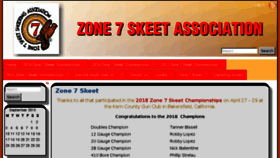 What Zone7skeet.com website looked like in 2018 (5 years ago)