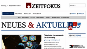 What Zeitfokus.de website looked like in 2018 (5 years ago)