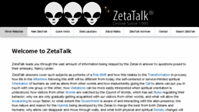 What Zetatalk6.com website looked like in 2018 (5 years ago)