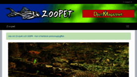 What Zoopet.com website looked like in 2018 (5 years ago)