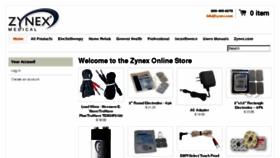 What Zynexstore.com website looked like in 2018 (5 years ago)
