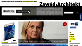 What Zawod-architekt.pl website looked like in 2018 (5 years ago)