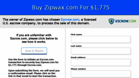 What Zipwax.com website looked like in 2018 (5 years ago)