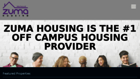 What Zumahousing.com website looked like in 2018 (5 years ago)