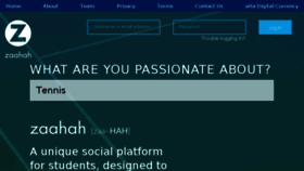 What Zaahah.com website looked like in 2018 (5 years ago)