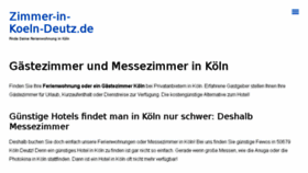 What Zimmer-in-koeln-deutz.de website looked like in 2018 (5 years ago)