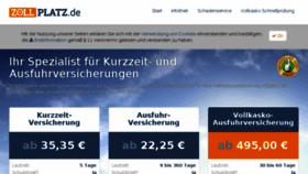 What Zollplatz.de website looked like in 2018 (5 years ago)