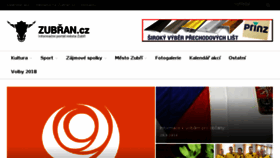 What Zubran.cz website looked like in 2018 (5 years ago)