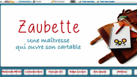 What Zaubette.fr website looked like in 2018 (5 years ago)