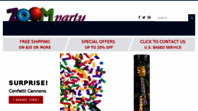 What Zoomparty.com website looked like in 2018 (5 years ago)