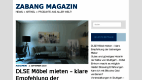 What Zabang.de website looked like in 2018 (5 years ago)