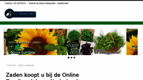 What Zaden-zaadhandel.nl website looked like in 2018 (5 years ago)