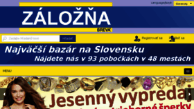 What Zaloznabreva.sk website looked like in 2018 (5 years ago)