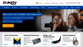 What Zuken.de website looked like in 2018 (5 years ago)