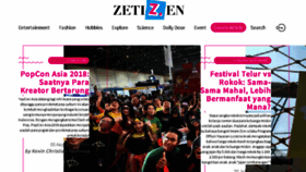 What Zetizen.com website looked like in 2018 (7 years ago)