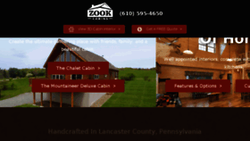 What Zookcabins.com website looked like in 2018 (5 years ago)