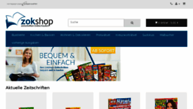 What Zok-shop.de website looked like in 2018 (5 years ago)