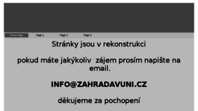 What Zahradavuni.cz website looked like in 2018 (5 years ago)