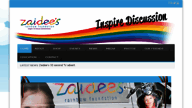 What Zaidee.org website looked like in 2018 (5 years ago)