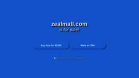 What Zealmall.com website looked like in 2018 (5 years ago)