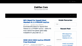 What Zakisar.com website looked like in 2018 (5 years ago)