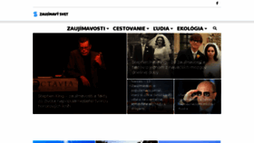 What Zaujimavysvet.sk website looked like in 2018 (5 years ago)