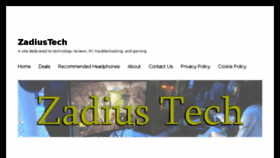What Zadiustech.com website looked like in 2018 (5 years ago)