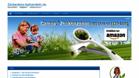 What Zeckenbiss-behandeln.de website looked like in 2018 (5 years ago)