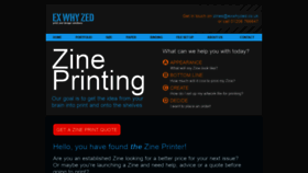 What Zineprinter.com website looked like in 2018 (5 years ago)