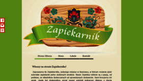 What Zapiekarnik.com website looked like in 2018 (5 years ago)