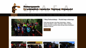 What Zyrafazyrardow.pl website looked like in 2018 (5 years ago)