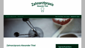 What Zahnarztpraxis-thiel-schwarzenbek.de website looked like in 2018 (5 years ago)