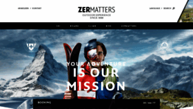 What Zermatters.ch website looked like in 2018 (5 years ago)