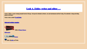 What Zeldes.com website looked like in 2018 (5 years ago)