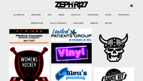 What Zephyr27.com website looked like in 2018 (5 years ago)