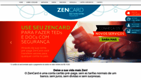 What Zencard.com.br website looked like in 2018 (5 years ago)
