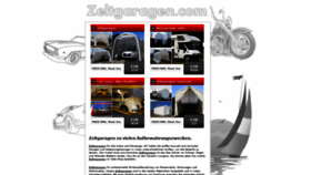 What Zeltgaragen.com website looked like in 2018 (5 years ago)